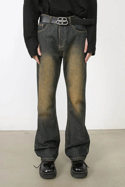 Men's Washed Bootcut Jeans - Tredona LLC
