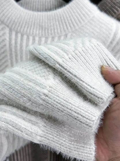 Men's Ribbed Knit Long Sleeve Sweater - Tredona LLC