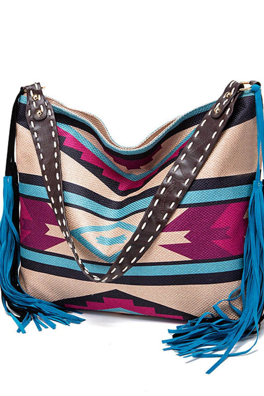 Geometric Canvas Tote Bag - Tredona LLC