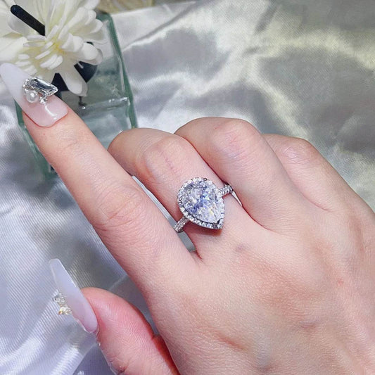 2 Carat Moissanite 925 Sterling Silver Ring - Tredona LLC