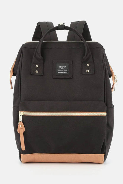 Himawari Contrast Waterproof Canvas Backpack Bag with Side Pockets - Tredona LLC