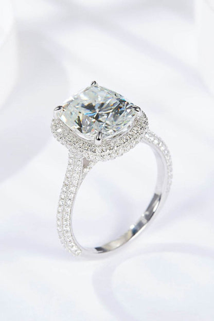Adored 6 Carat Moissanite Halo Ring - Tredona LLC